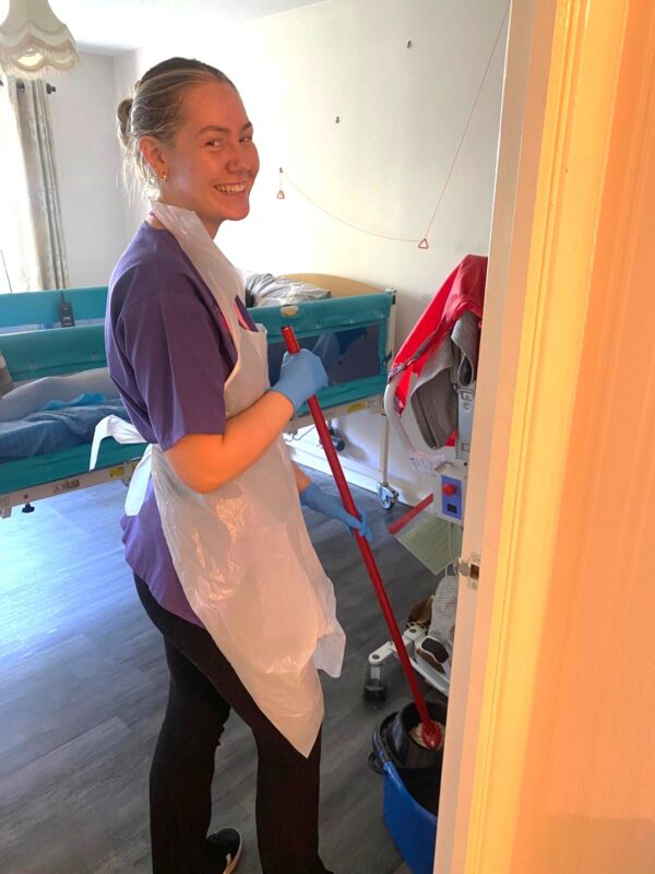 carer performing housekeeping services